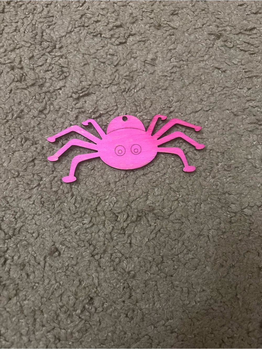 Wooden Spider Cutout - Natural Beige Party Decoration